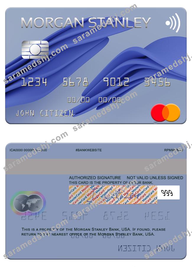 USA Morgan Stanley Bank mastercard